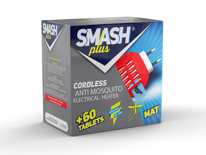 SMASH, Cordless Anti Mosquito Electrical Heater + 60 Tablets