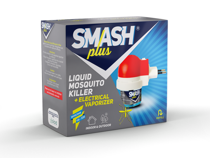 SMASH, Liquid Mosquito Killer 40ml + Electrical Vaporizer