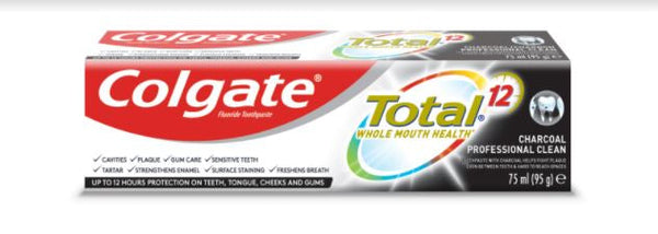 COLGATE - COLGATE TOTAL 12 CHARCOAL DEEP CLEAN TOOTHPASTE 75ML - Personal & Hygiene care - Holdnshop