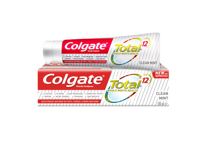 COLGATE - TOTAL 12 CLEAN MINT TOOTHPASTE 100ML - Total Clean Mint - Holdnshop