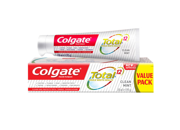 COLGATE - TOTAL 12 CLEAN MINT TOOTHPASTE 150ML - Total Clean Mint 150Ml - Holdnshop