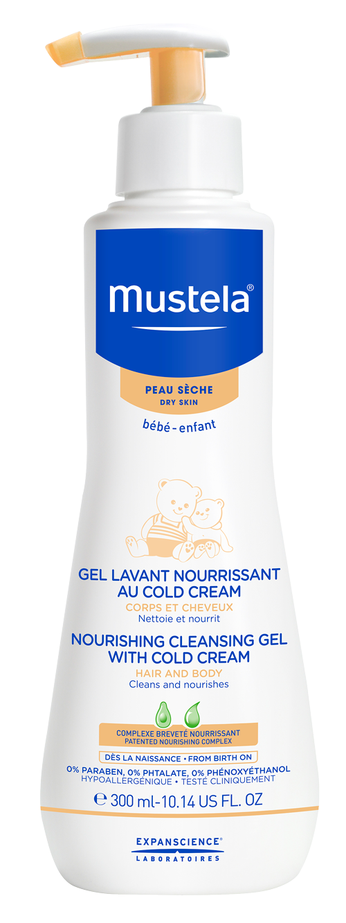 MUSTELA - DRY SKIN-NOURISHING CLEANSING GEL WITH COLD CREAM 300ML - Dry Skin - Holdnshop