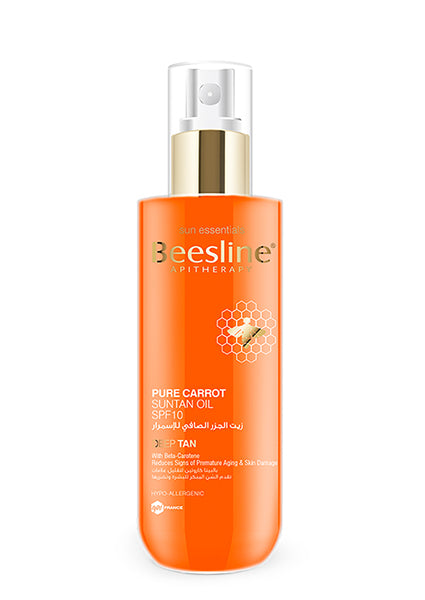 BEESLINE - PURE CARROT SUNTAN OIL SPF 10 - Deep Tan - Holdnshop