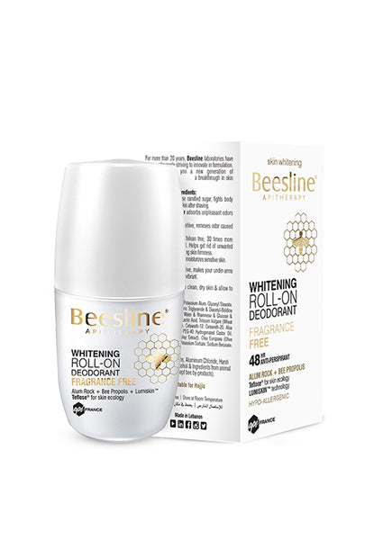 BEESLINE - WHITENING DEODORANT ROLL ON 50ML (FRAGRANCE FREE) - Fragrance Free - Holdnshop